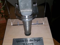 Spendensammlung Orgelpfeife St. Georg Calenberge